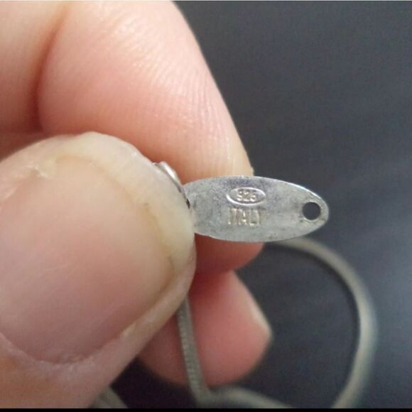 VTG 925 SIGNED PAOLO ROMEO ST CHRIS ITALY STERLING SILVER 18" NECKLACE - Picture 3 of 5